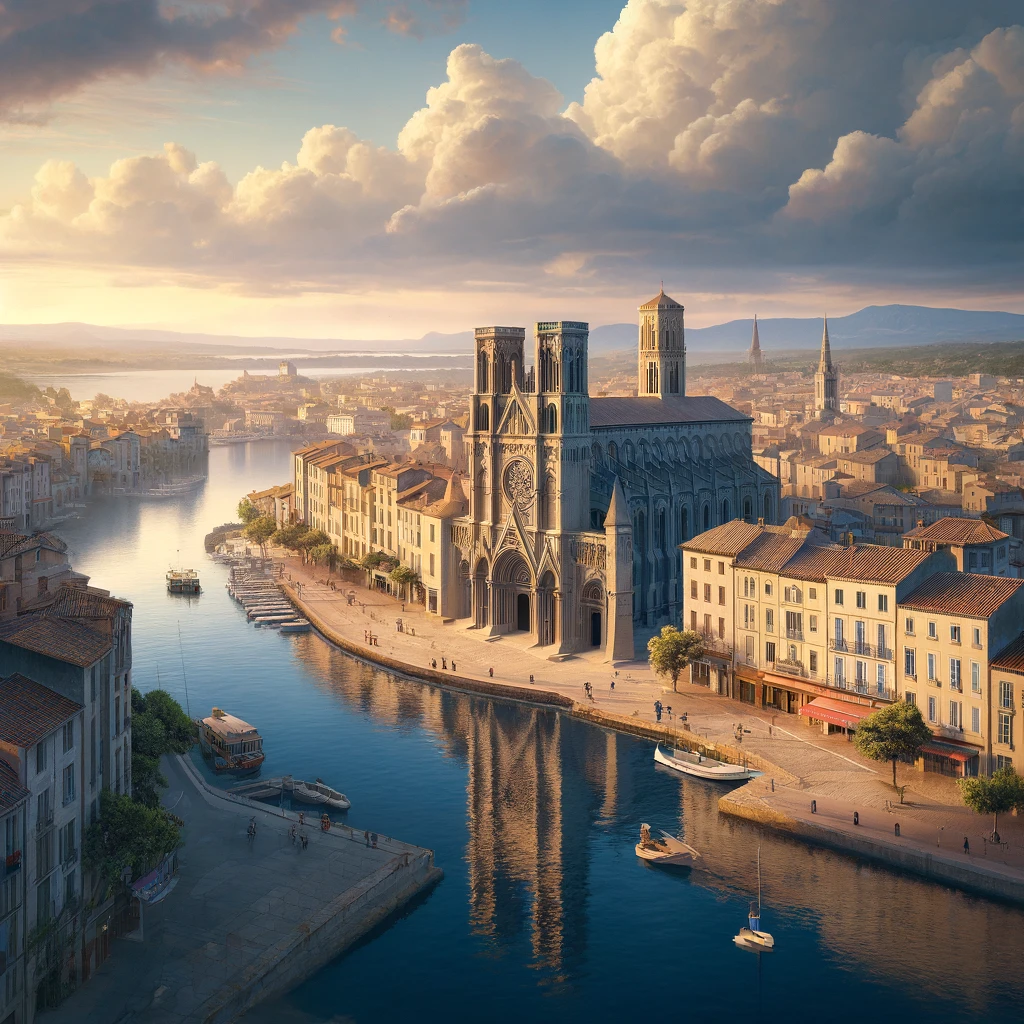 représentation de la ville d'Agde